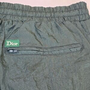 Christian Dior Monsieur Vintage 90s Nylon Track Pants Forest Green Large